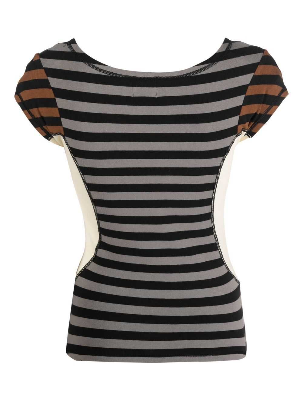 Jean Paul Gaultier Pre-Owned 1980s striped round-… - image 2
