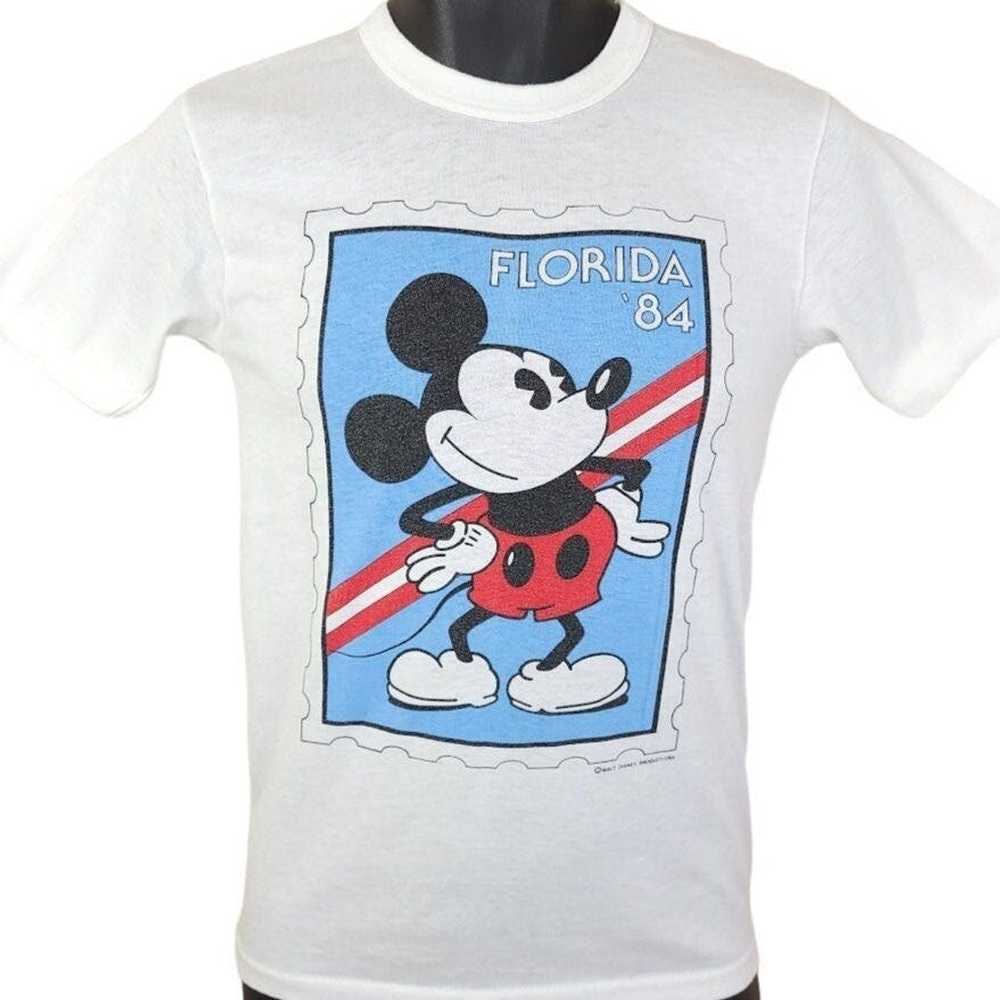 Vintage Mickey Mouse Florida T Shirt Vintage 80s … - image 1