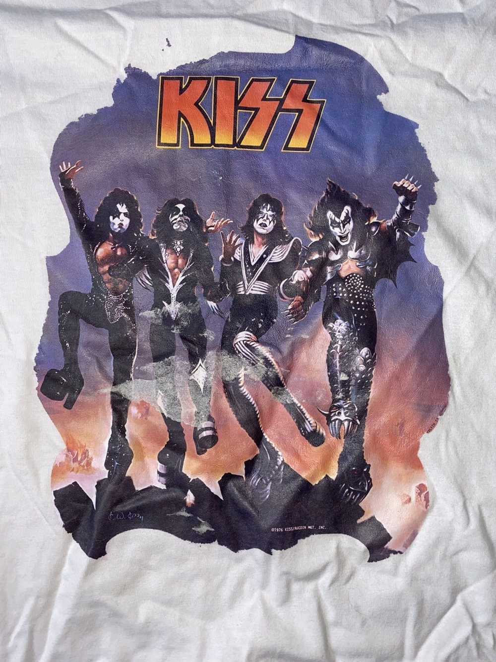 Kiss × Vintage Vintage 1976 Kiss Destroyer Shirt - image 2