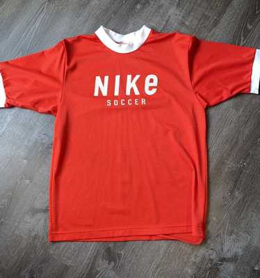 Nike × Vintage Vintage 90s Nike Soccer Shirt - image 1