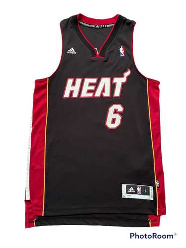 Miami Heat Lebron James Men's Jersey Size 50 White Authentics #6