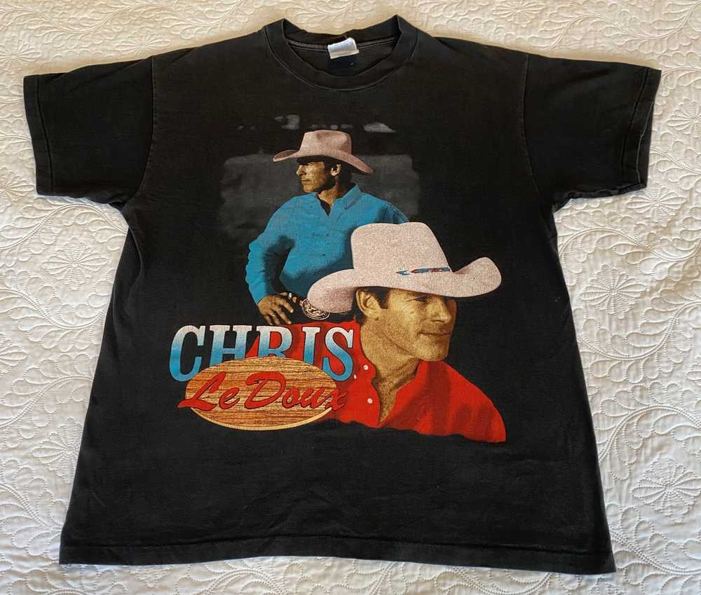 Hanes × Vintage Vintage Chris Le Doux T Shirt - image 1