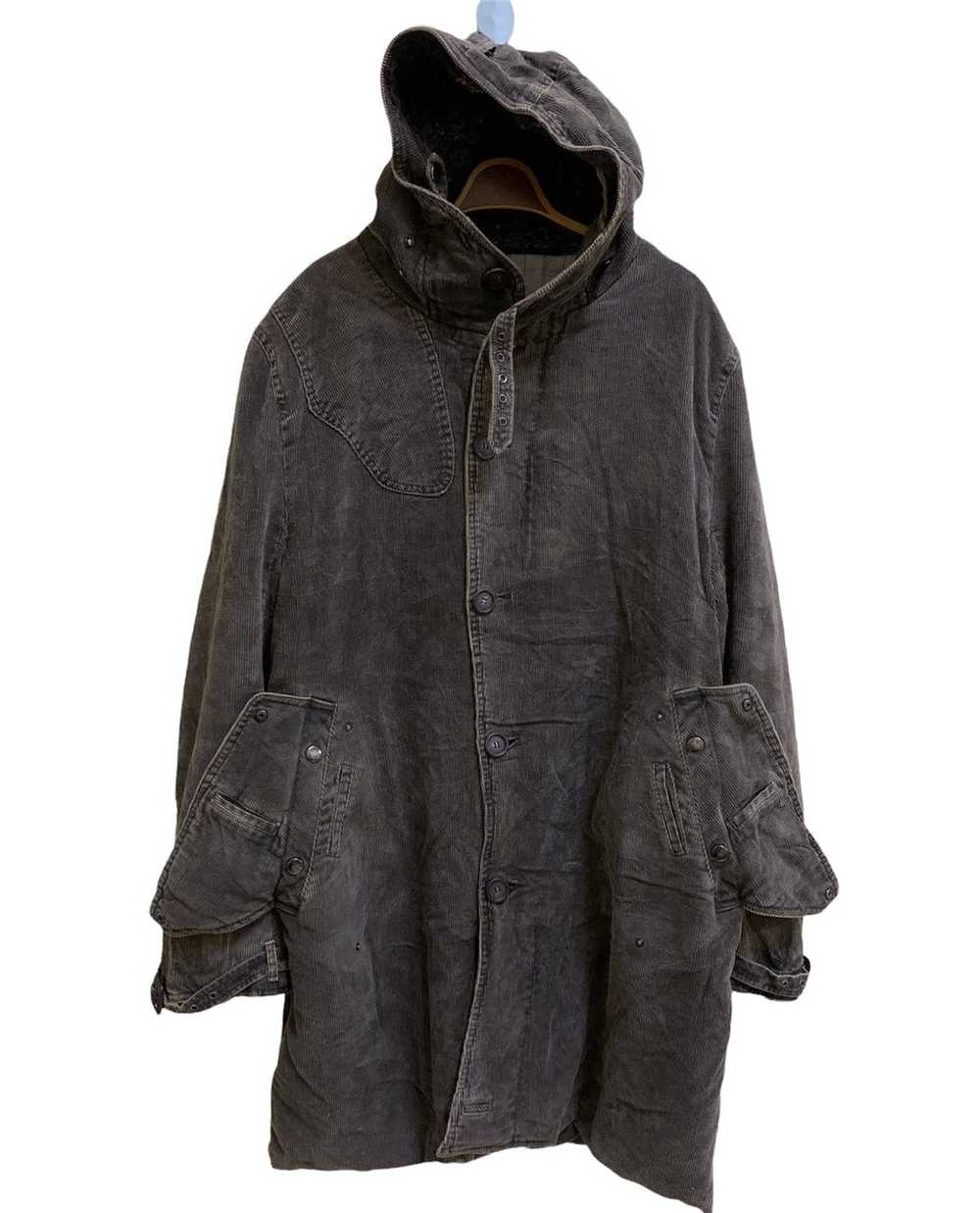 Designer × Japanese Brand Fur hooded corduroy Tac… - image 11