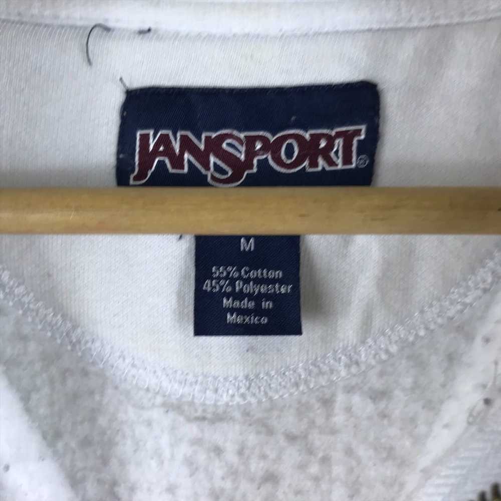 Jansport Vintage Jansport Spell Out Half Zip Pull… - image 7
