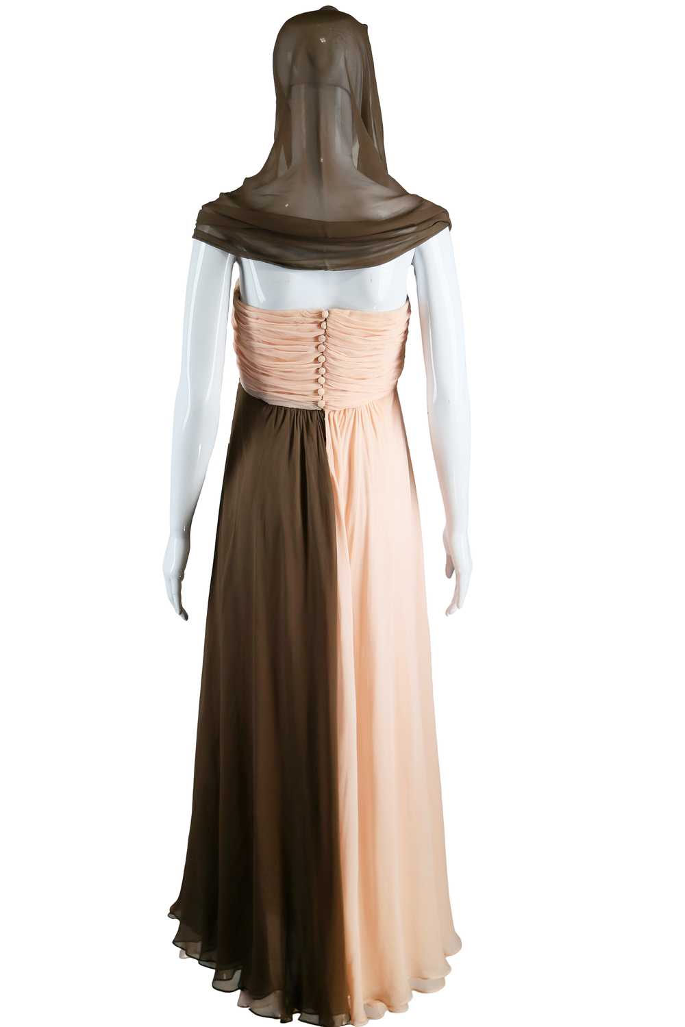 Bill Blass Grecian Silk Chiffon Gown - image 11