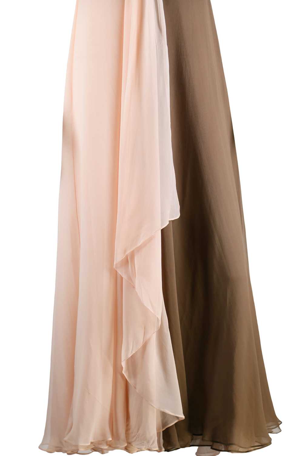 Bill Blass Grecian Silk Chiffon Gown - image 4