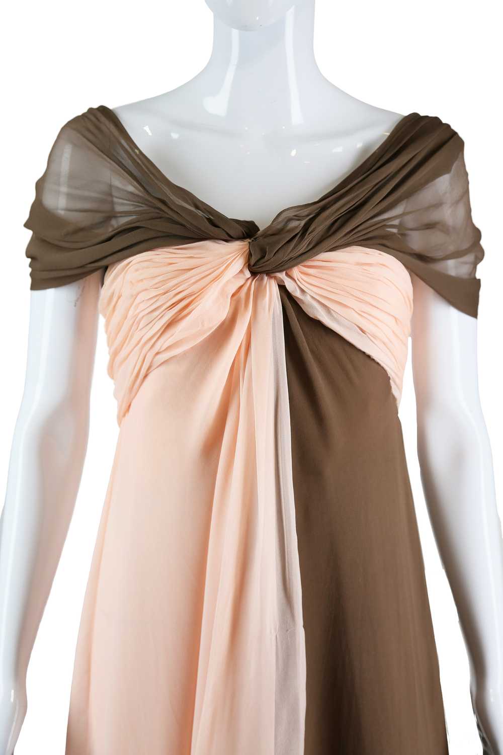 Bill Blass Grecian Silk Chiffon Gown - image 7