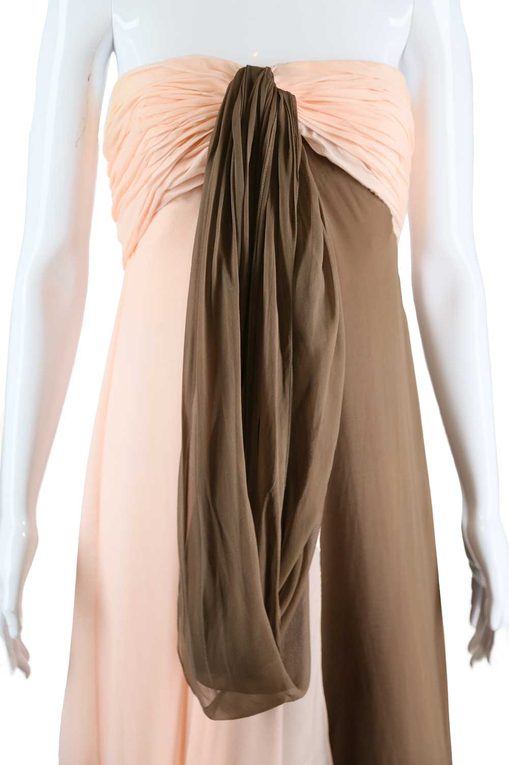 Bill Blass Grecian Silk Chiffon Gown - image 8