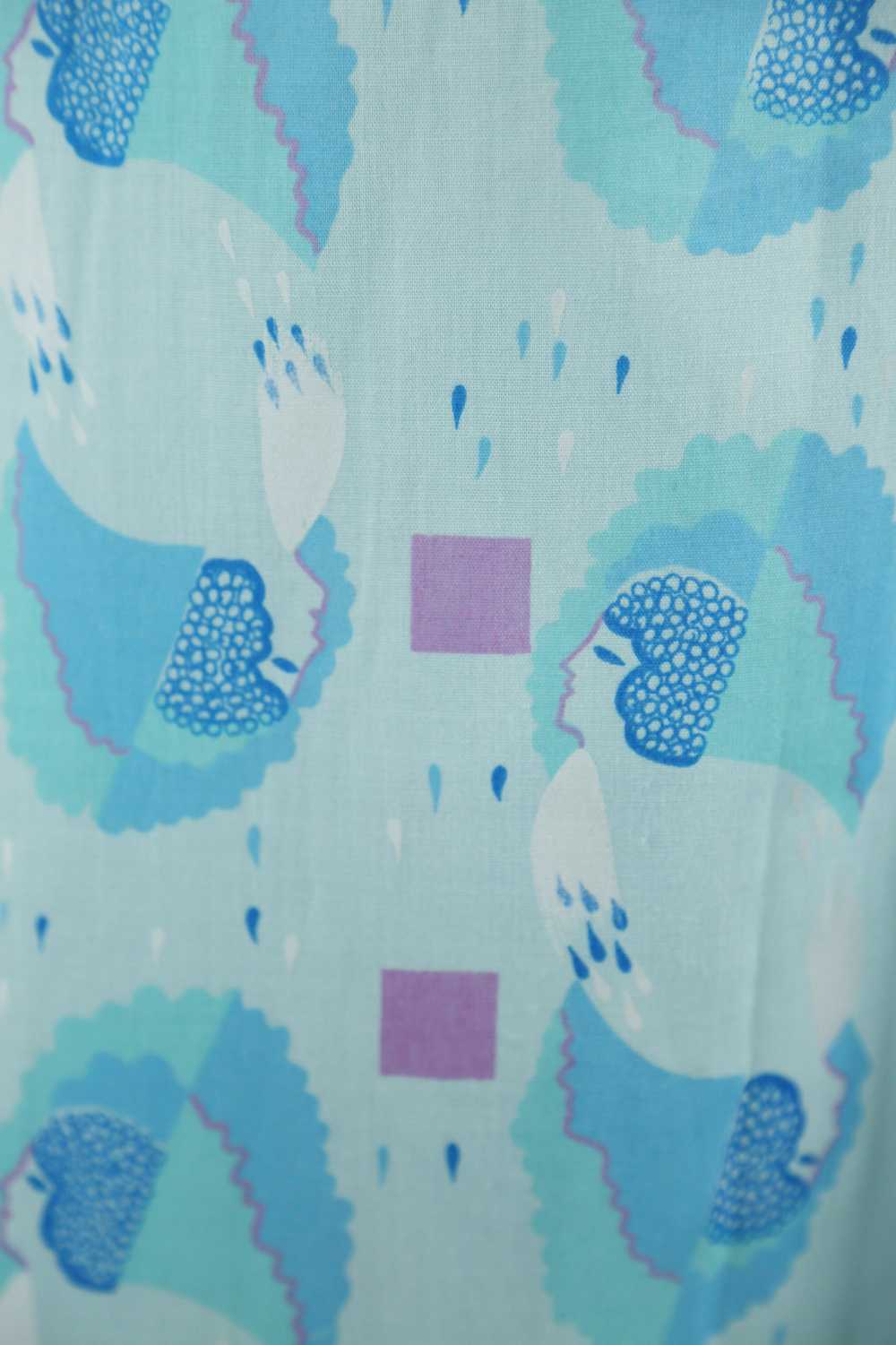 Raindrops and Faces in Profile Novelty Print Maxi… - image 10