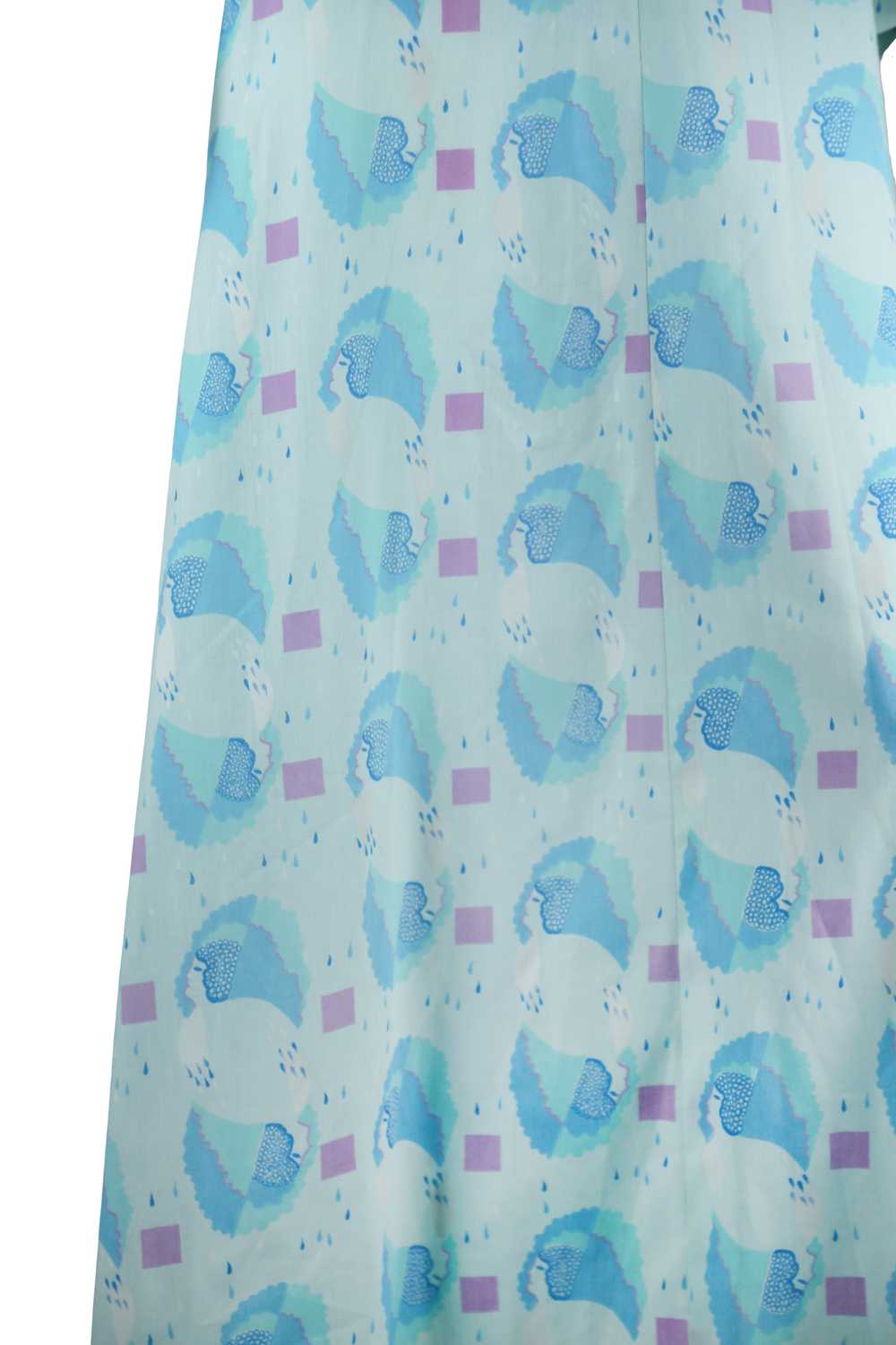 Raindrops and Faces in Profile Novelty Print Maxi… - image 8