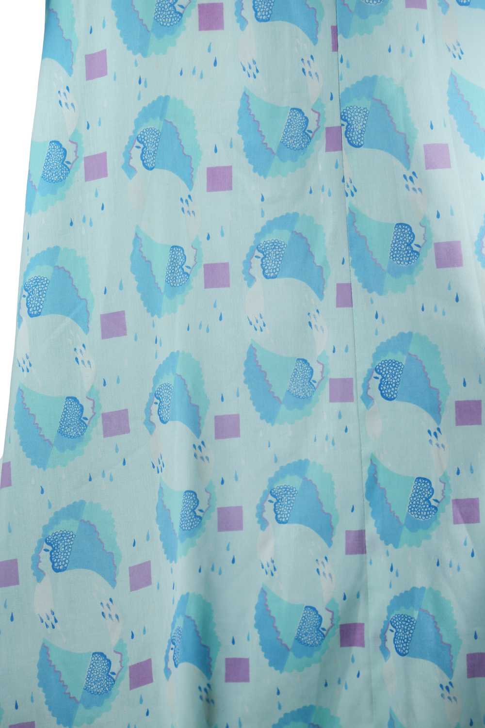 Raindrops and Faces in Profile Novelty Print Maxi… - image 9