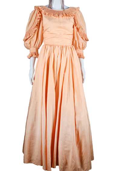 Silk Pastel Peach Accordion Pleat Set