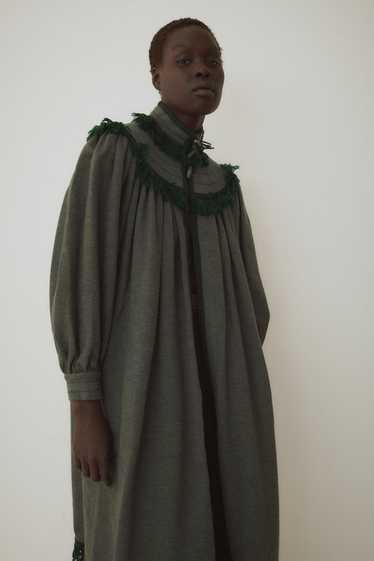 1960s Ysl Green Wool Yarn Coat