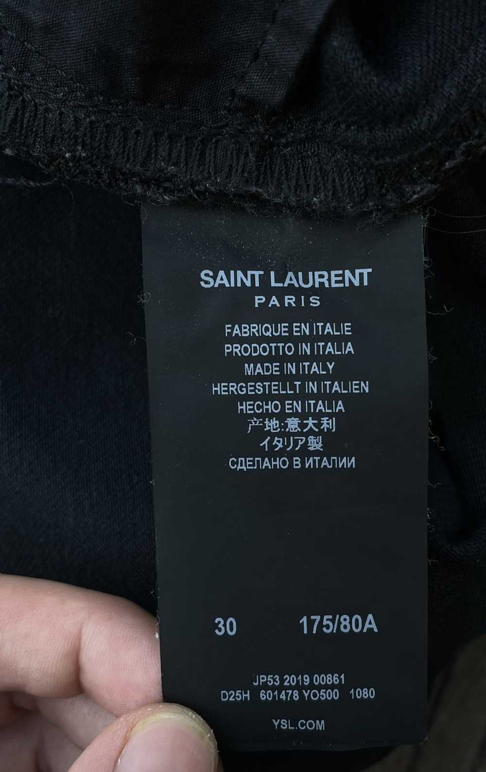 Saint Laurent Paris Saint Laurent Black Denim Slim - image 7