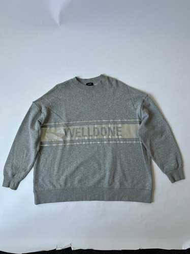 WE11DONE Welldone Reflective Logo Sweatshirt