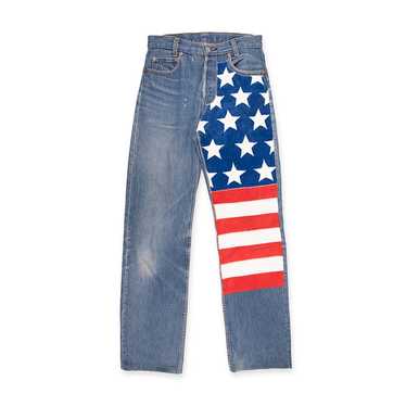 DENIM LEVI 701 LEATHERWORK JEANS - image 1