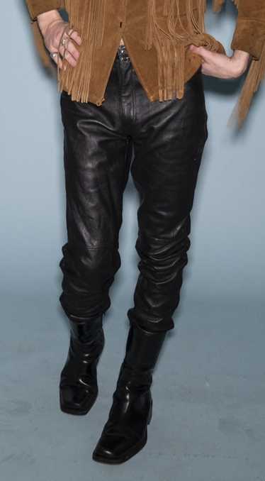 HUGO BUSCATI LEATHER PANTS