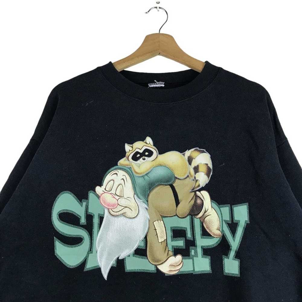 Vintage Vintage Disney Snow White Sleepy Pullover… - image 2