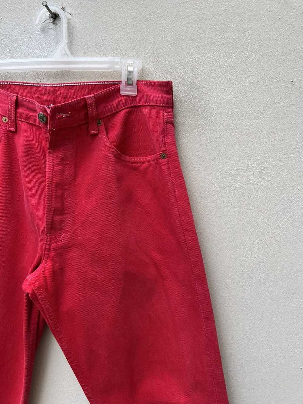 Levi's × Vintage Vintage 1999 Levi’s 501 Fade Red… - image 11