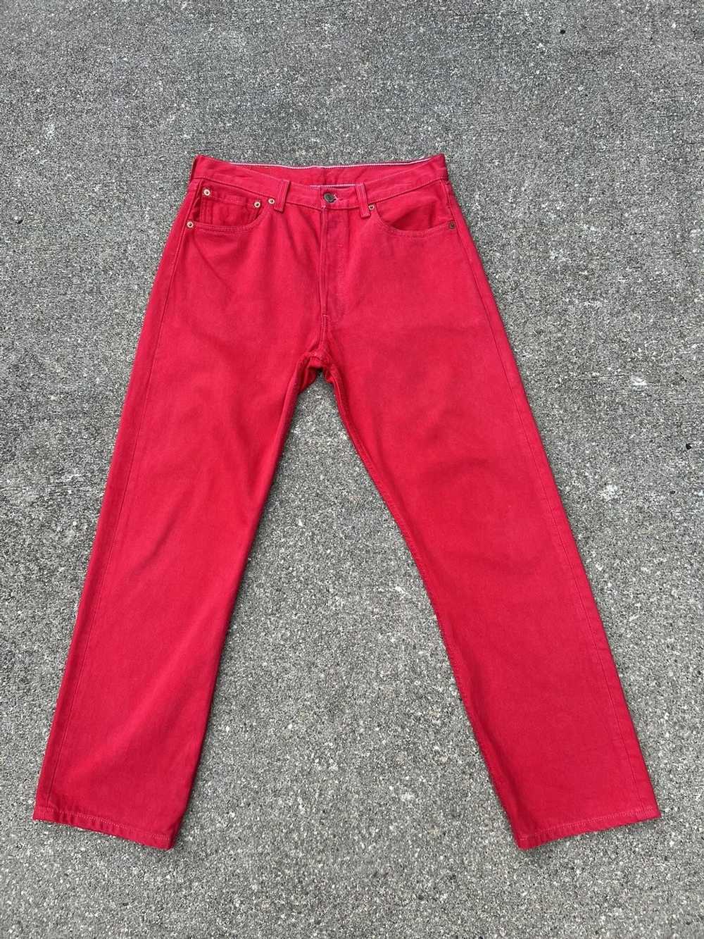 Levi's × Vintage Vintage 1999 Levi’s 501 Fade Red… - image 1