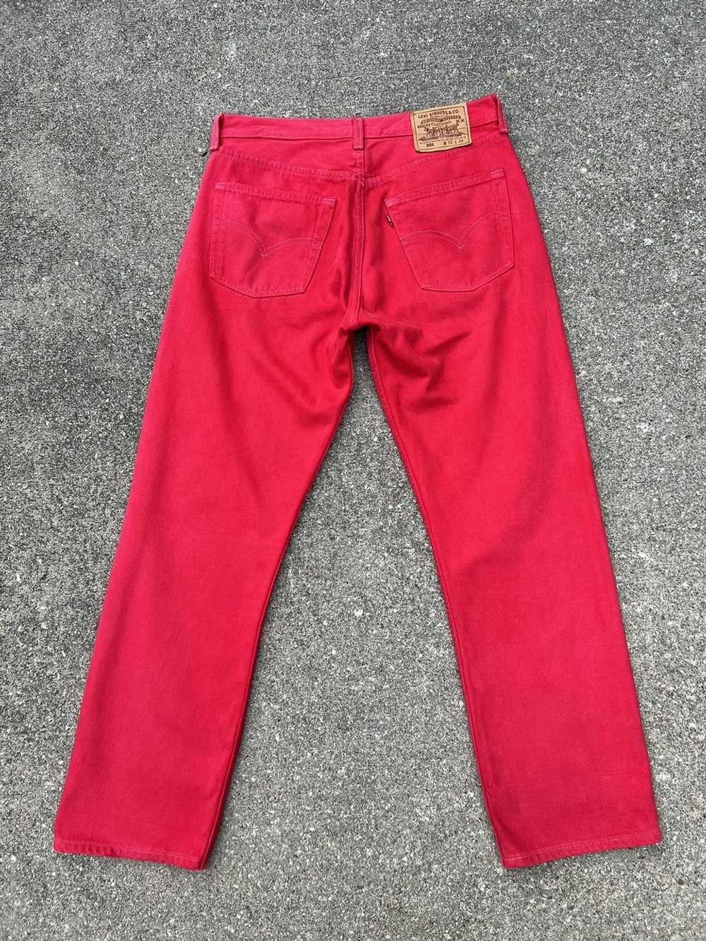 Levi's × Vintage Vintage 1999 Levi’s 501 Fade Red… - image 5