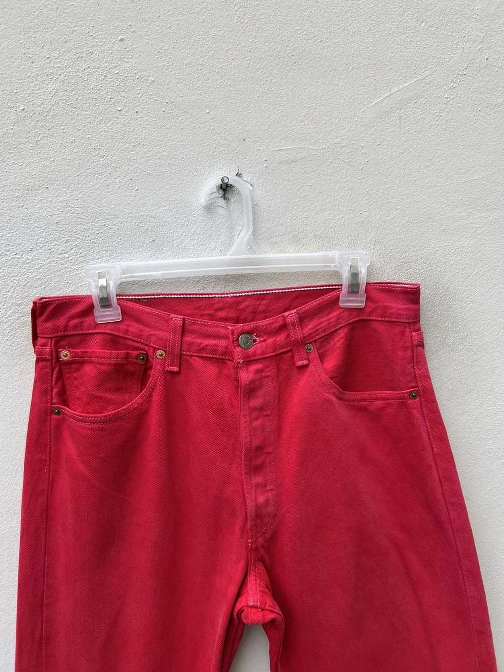 Levi's × Vintage Vintage 1999 Levi’s 501 Fade Red… - image 7