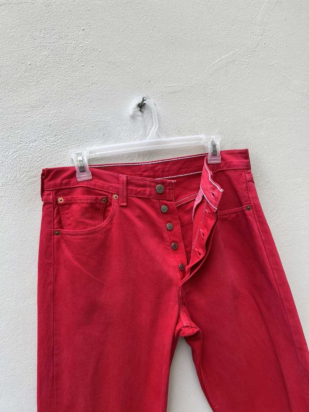 Levi's × Vintage Vintage 1999 Levi’s 501 Fade Red… - image 8