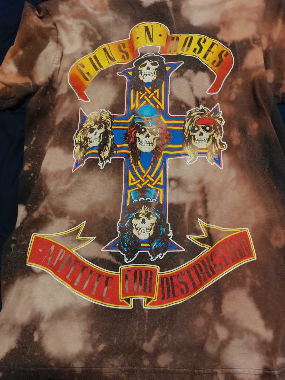 Bravado Guns n roses large shirt light brown - image 1