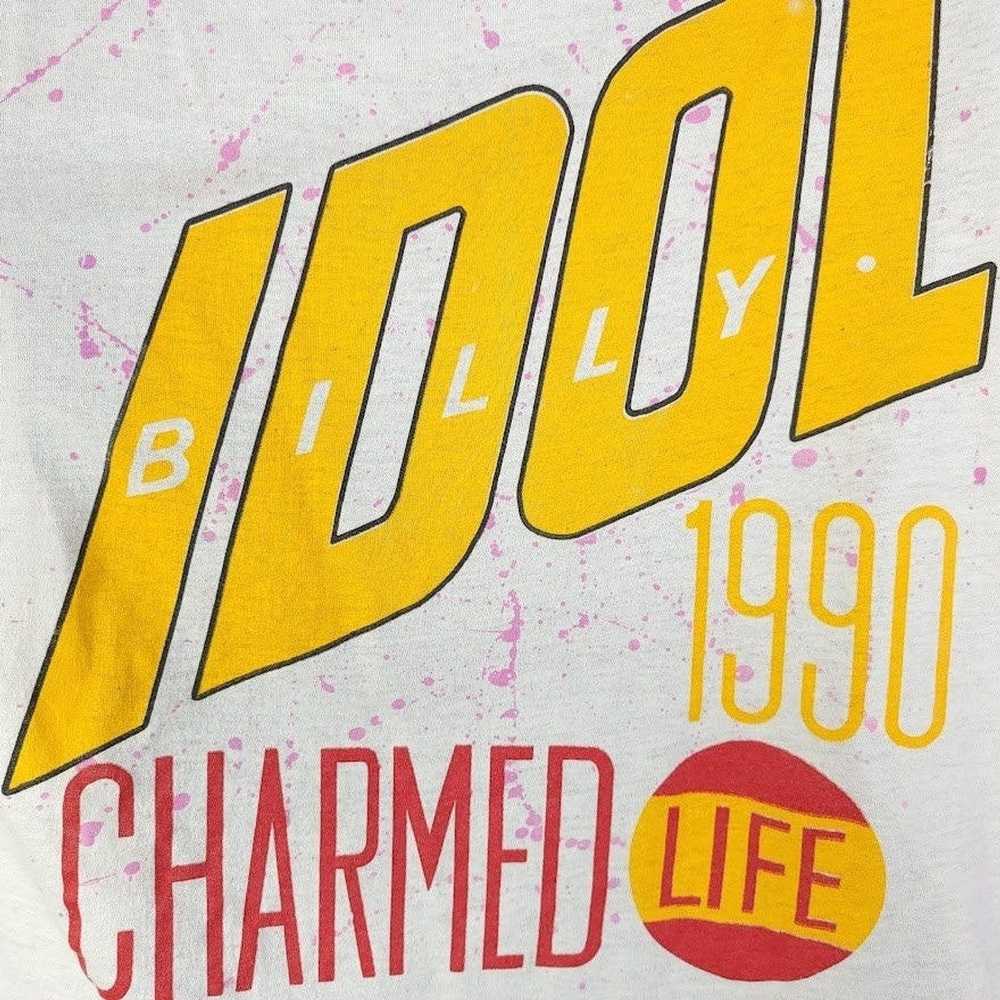 Vintage Billy Idol T Shirt Vintage 90s 1990 Charm… - image 4