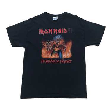 Band Tees × Hanes × Vintage Iron Maiden Number of… - image 1