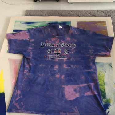 Japanese Brand × Skulls × Vintage Blue tie Dye Gr… - image 1