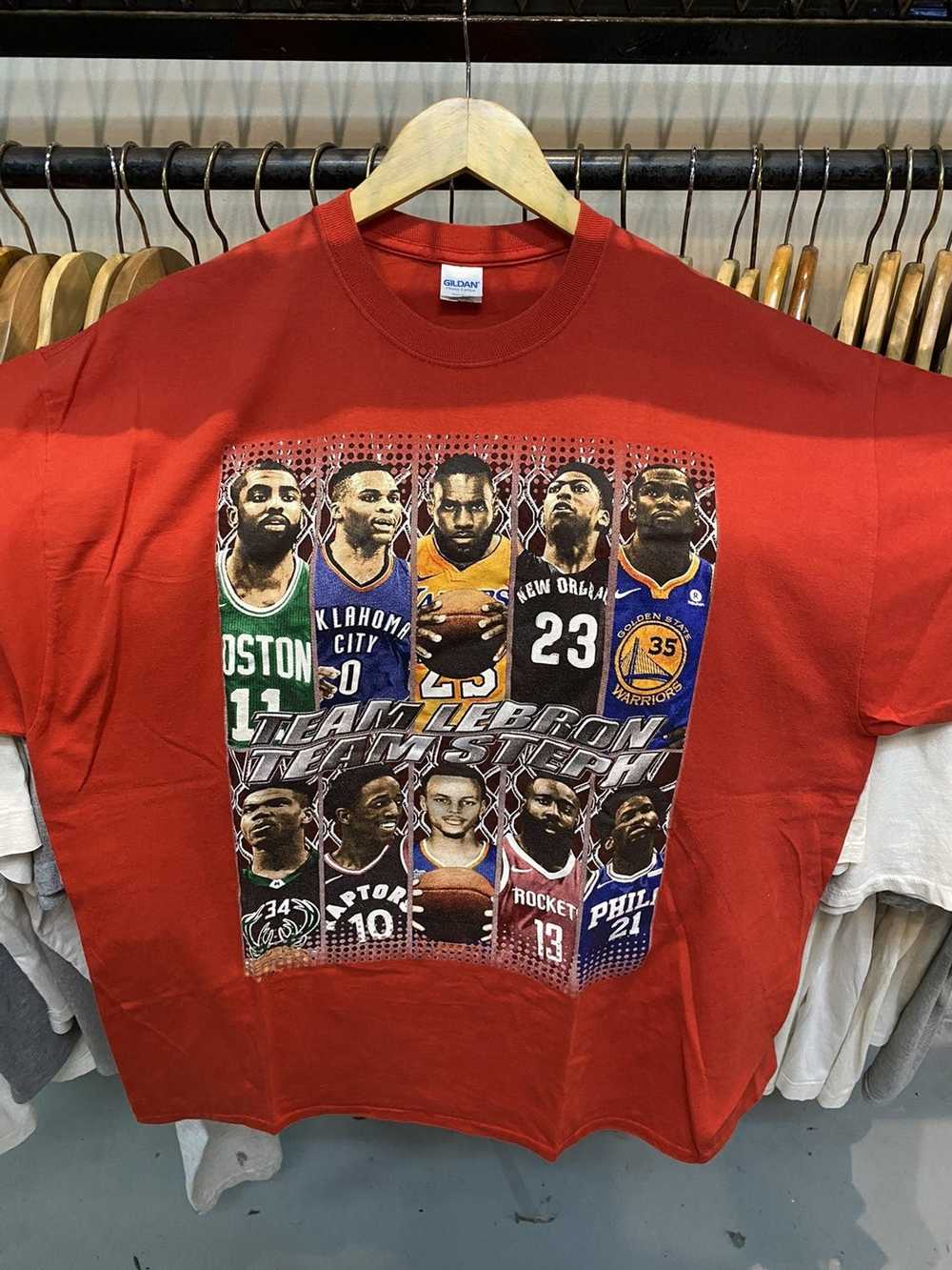 NBA × Rap Tees × Vintage Vintage Team Lebron vs T… - image 2