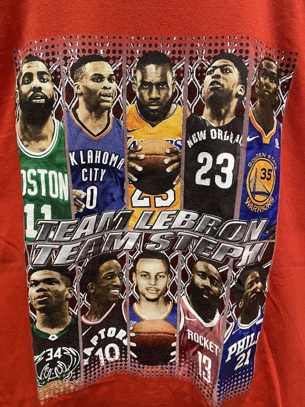 NBA × Rap Tees × Vintage Vintage Team Lebron vs T… - image 3