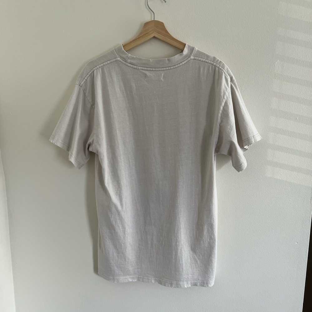 Pacsun PacSun Distressed Light White Cream T-Shirt - image 3