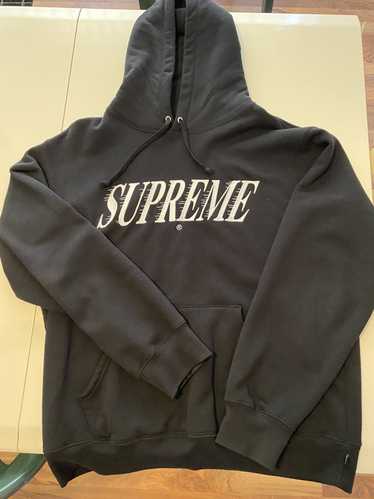 Supreme crossover best sale hooded sweatshirt black