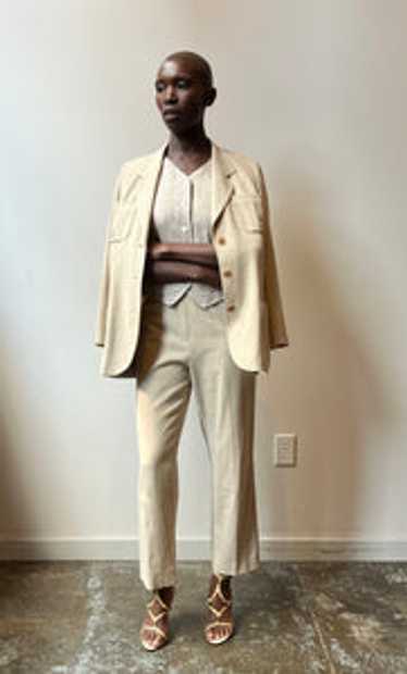Hermès by Martin Margiela Linen Pantsuit - image 1