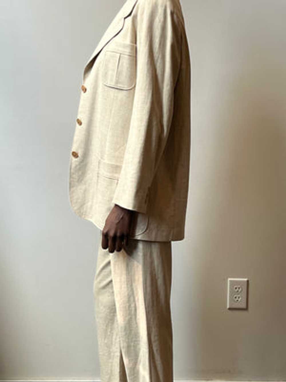 Hermès by Martin Margiela Linen Pantsuit - image 5