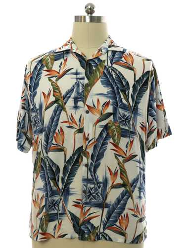 1990's Moda Campia Mens Rayon Hawaiian Shirt