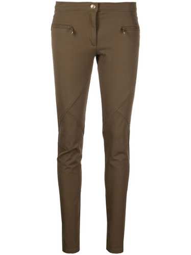 Versace Pre-Owned 2000s ribbed slim-fit trousers … - image 1