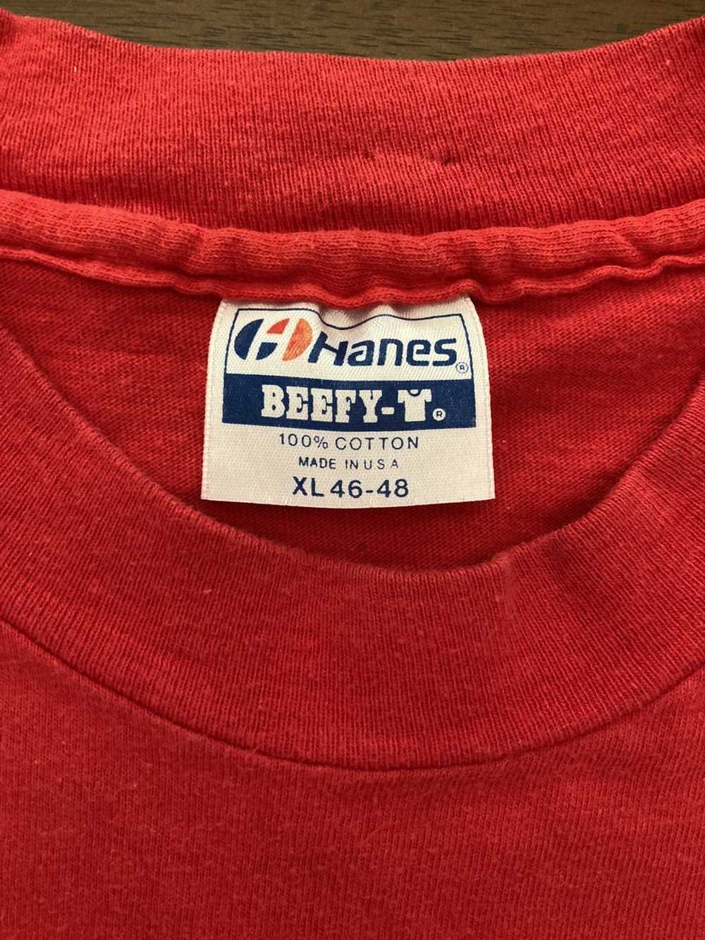 Hanes × Made In Usa × Vintage 1989 Hanes Beefy Po… - image 3