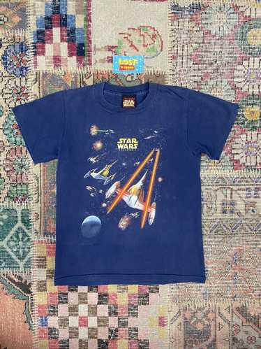 Boy's Star Wars Star Ship Meeting T-Shirt - Royal Blue - X Small