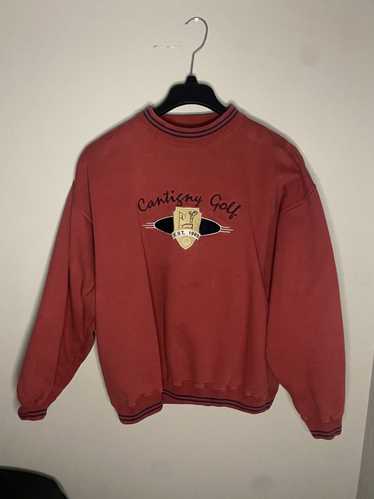 Streetwear × Vintage Red Cantigny Golf Sweatshirt