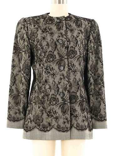 Bill Blass Lace Trimmed Jacket