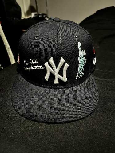 Vintage 1996 New York Yankees New Era 59/50 Wool Fitted Hat Size 6 7/8 / World Series / Vintage Fitted / Embroidered / Made in USA