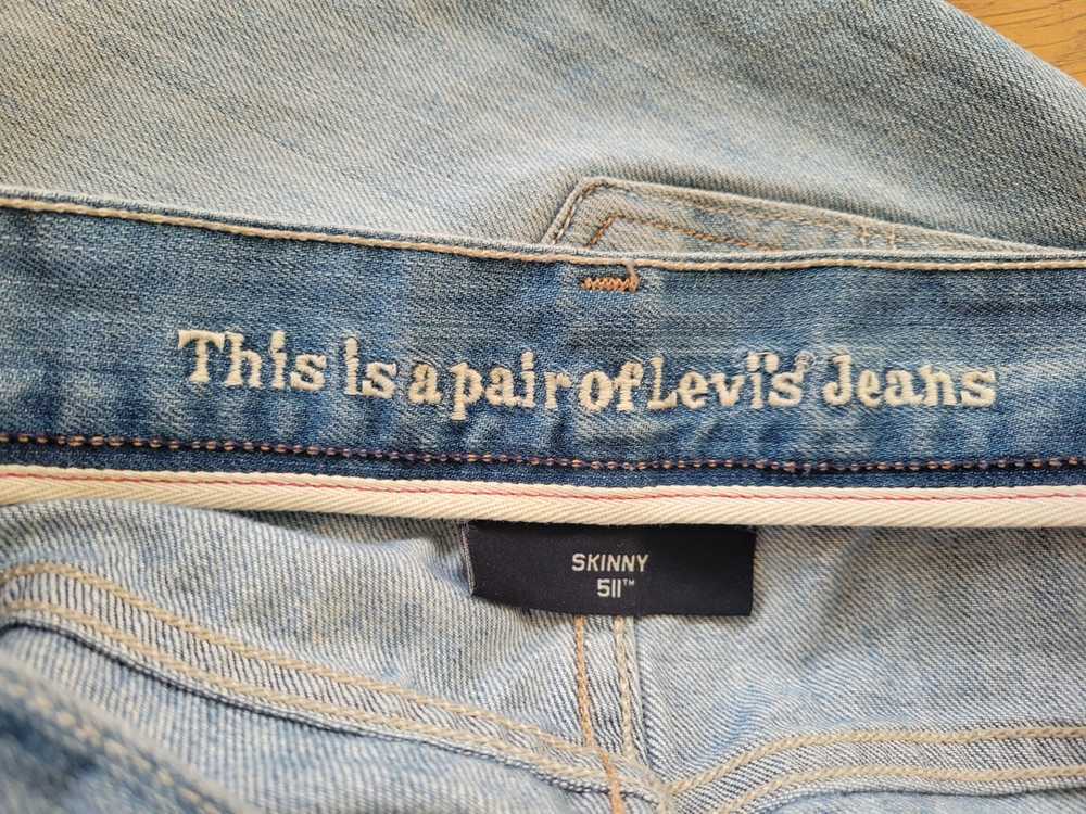 Levi's × Streetwear Levi's 511 skinny 32 x 27 cut… - image 3