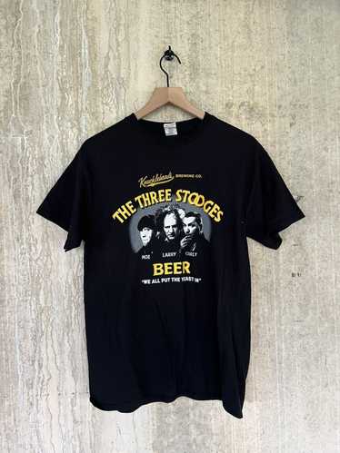 Vintage The Three Stooges Vintage Beer Tee