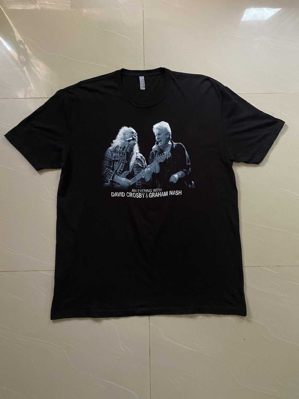 Band Tees × Rock T Shirt David Crosby & Graham Na… - image 1