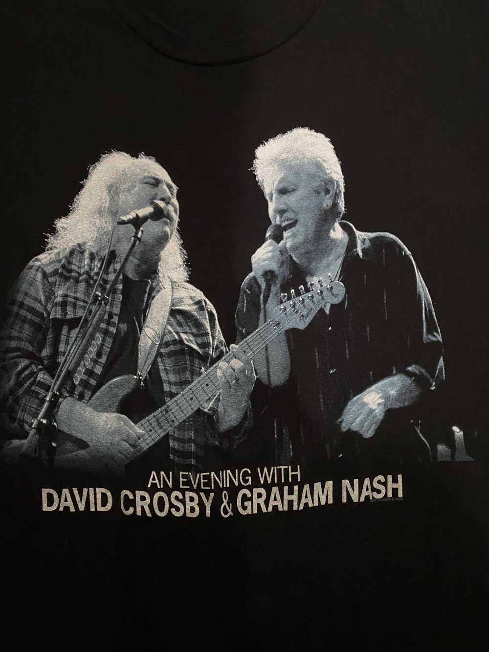 Band Tees × Rock T Shirt David Crosby & Graham Na… - image 2