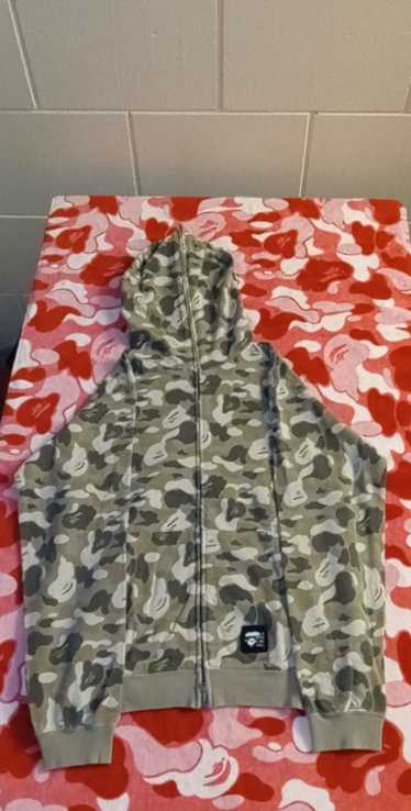 Bape Bathing Ape Military Green Camo Full-Zip Hood