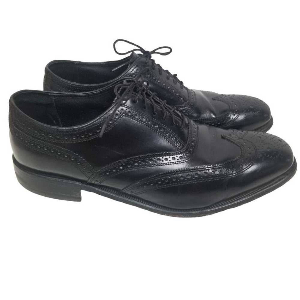Florsheim Florsheim 10.5D Leather Perforated Lace… - image 1